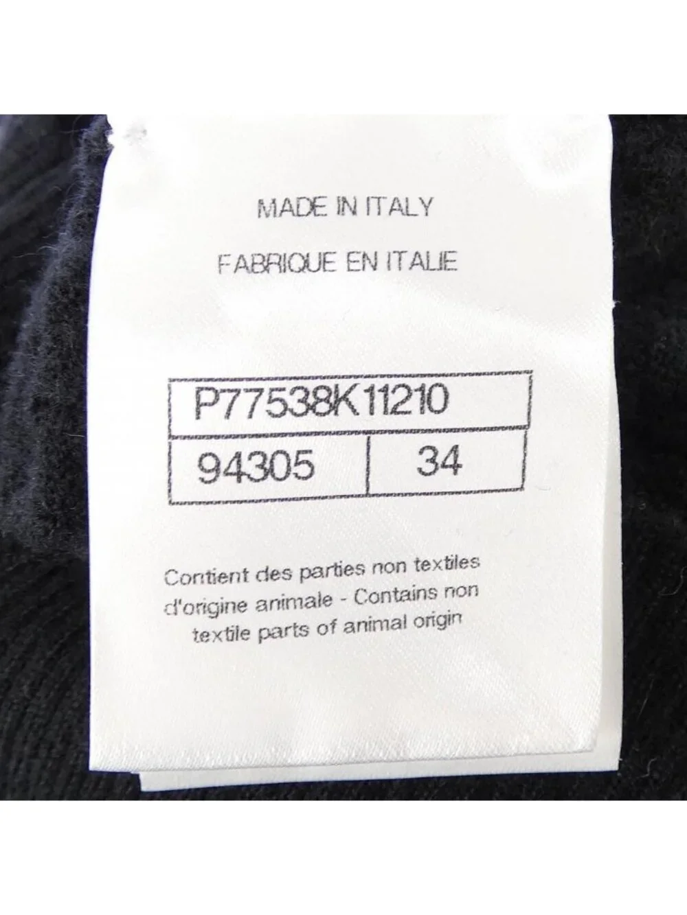 Chanel Knit Sweater Black